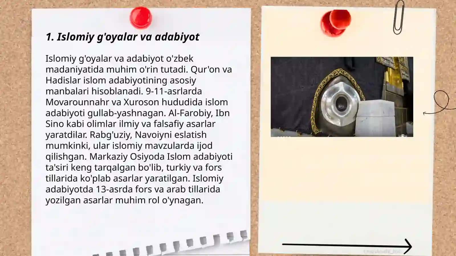 Musulmon adabiyotining g'oyaviy motivlari 3