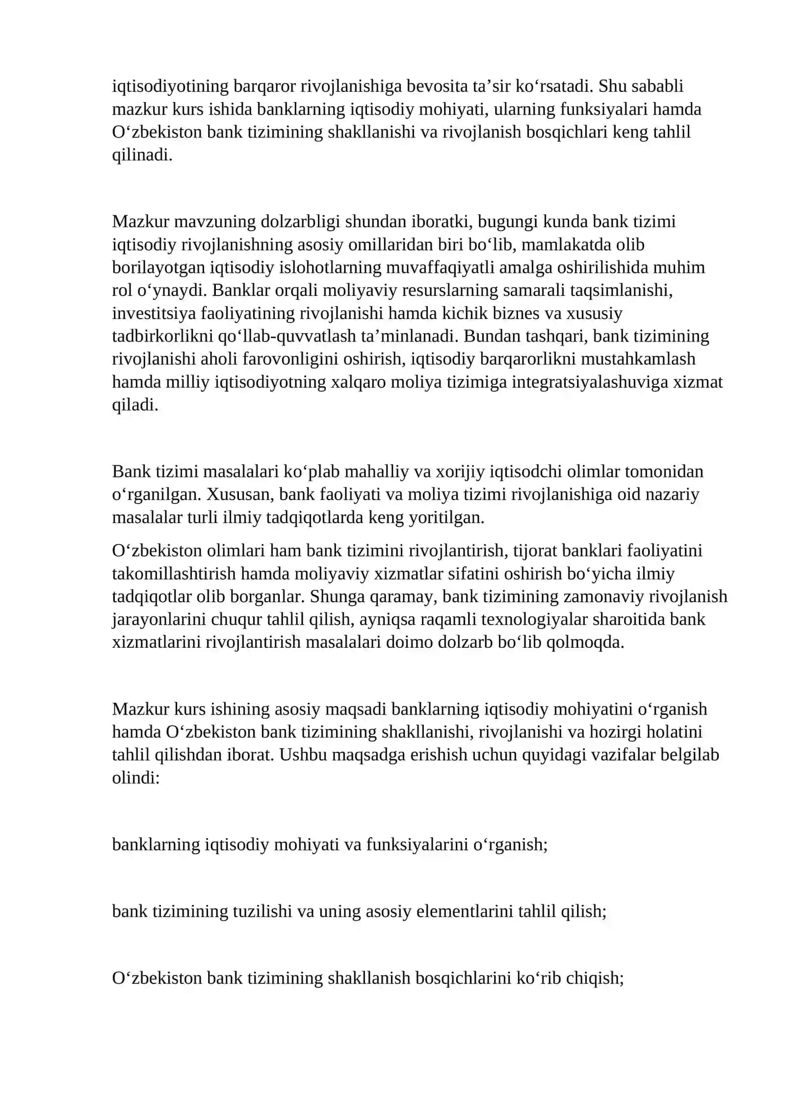 Banklar va ozbekiston bank tizimi 3