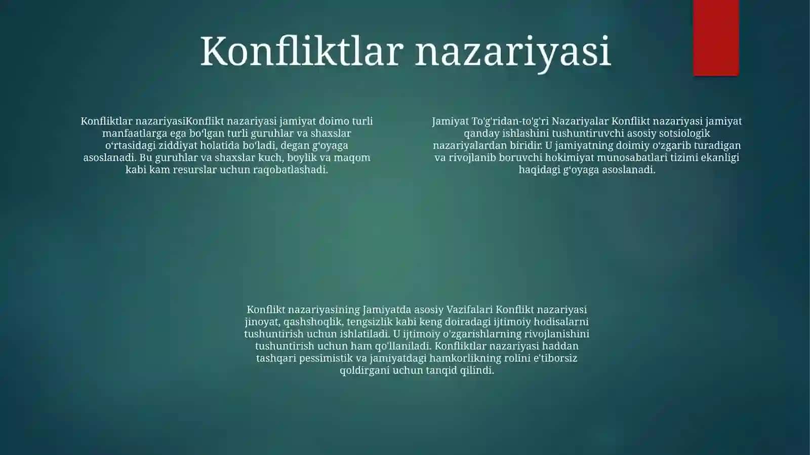 Jamiyat Tögrisidagi Asosiy Nazaryalari 3
