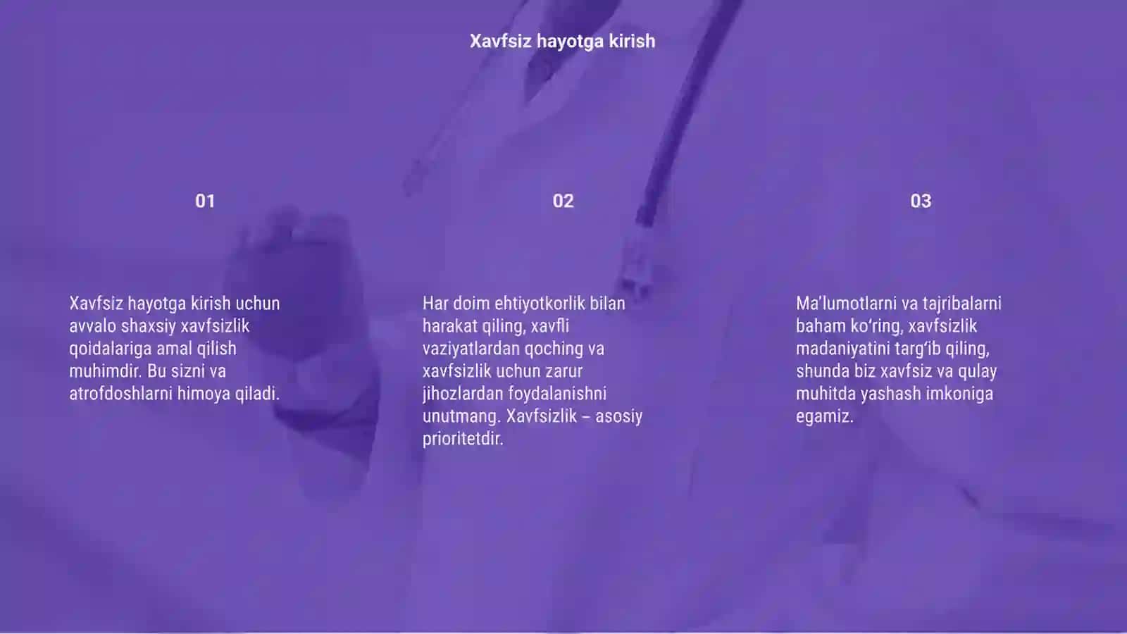 Xavfsiz hayot 3