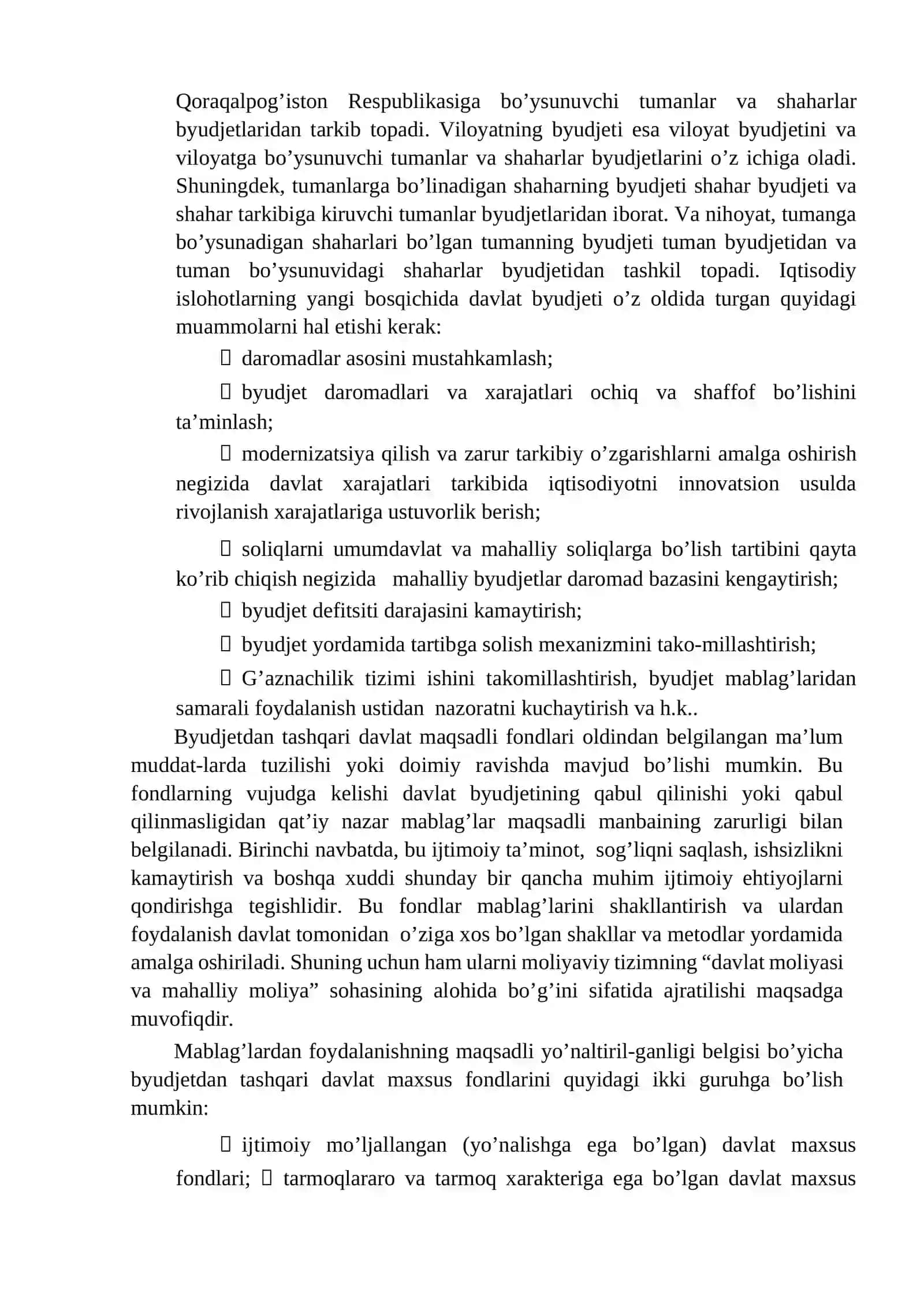 MOLIYAVIY TIZIM REJA 3