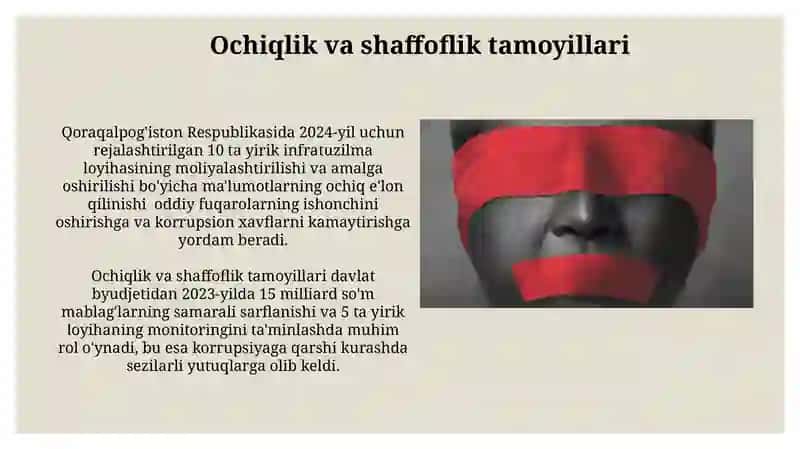 Ochiqlik va shaffoflik tamoyillari 3
