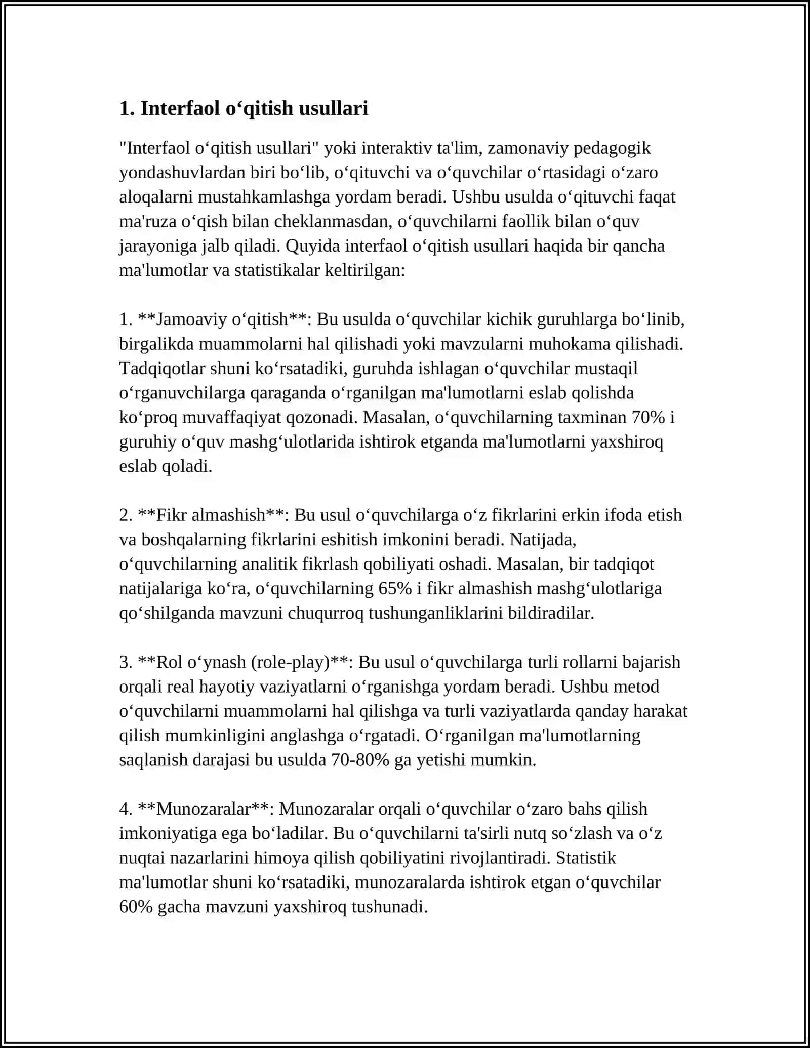 YANGI PEDAGOGIK TEXNOLOGIYA VA FAOL PEDAGOGIK METODLAR 3