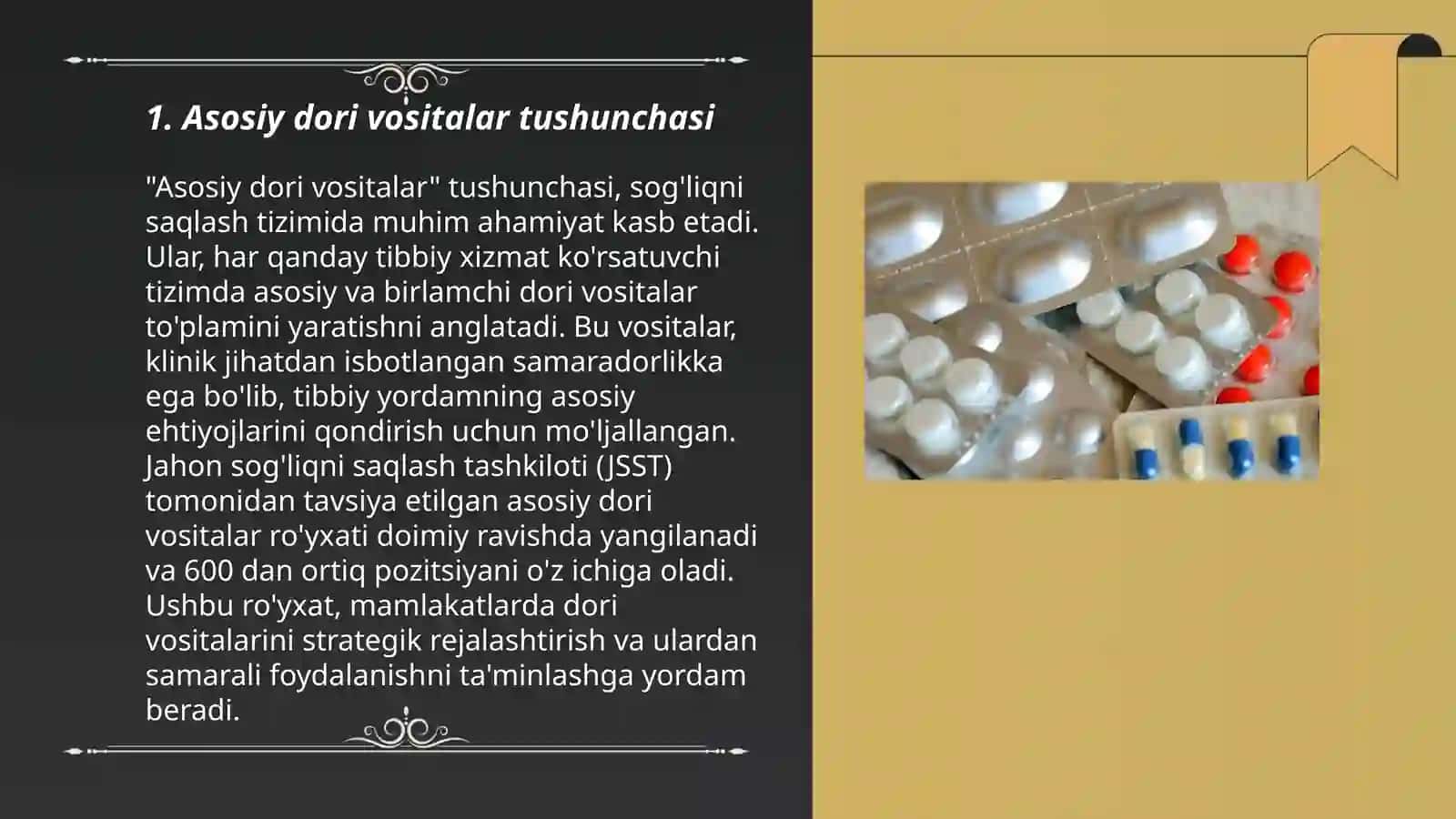 Asosiy dori vositalar 3