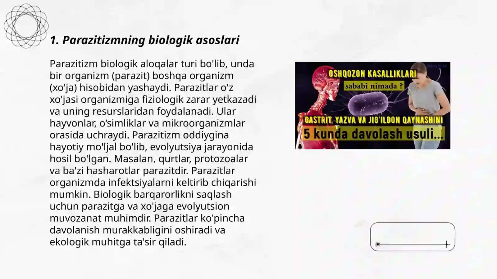 Parazitizmning Kelib Chiqishi 3
