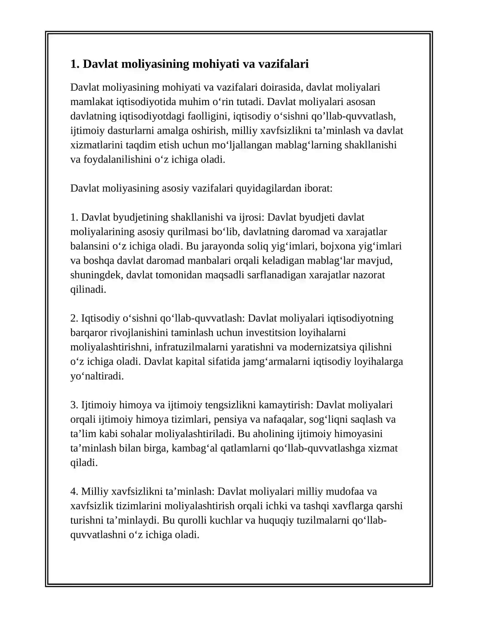 MÁMLEKET FINANSINA KIRISIW 3