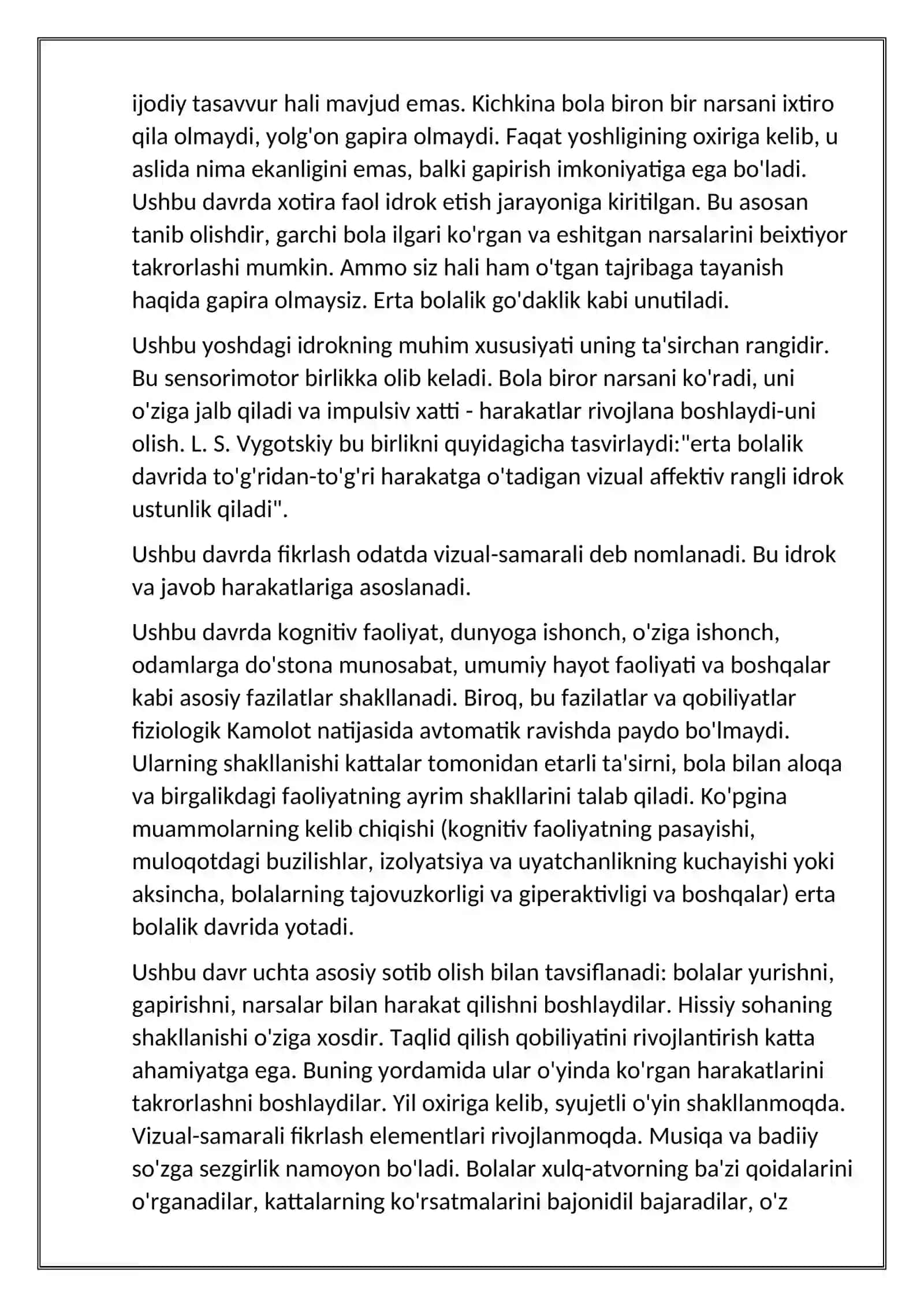 Go'daklik davrining psixologik xususiyatlari 3