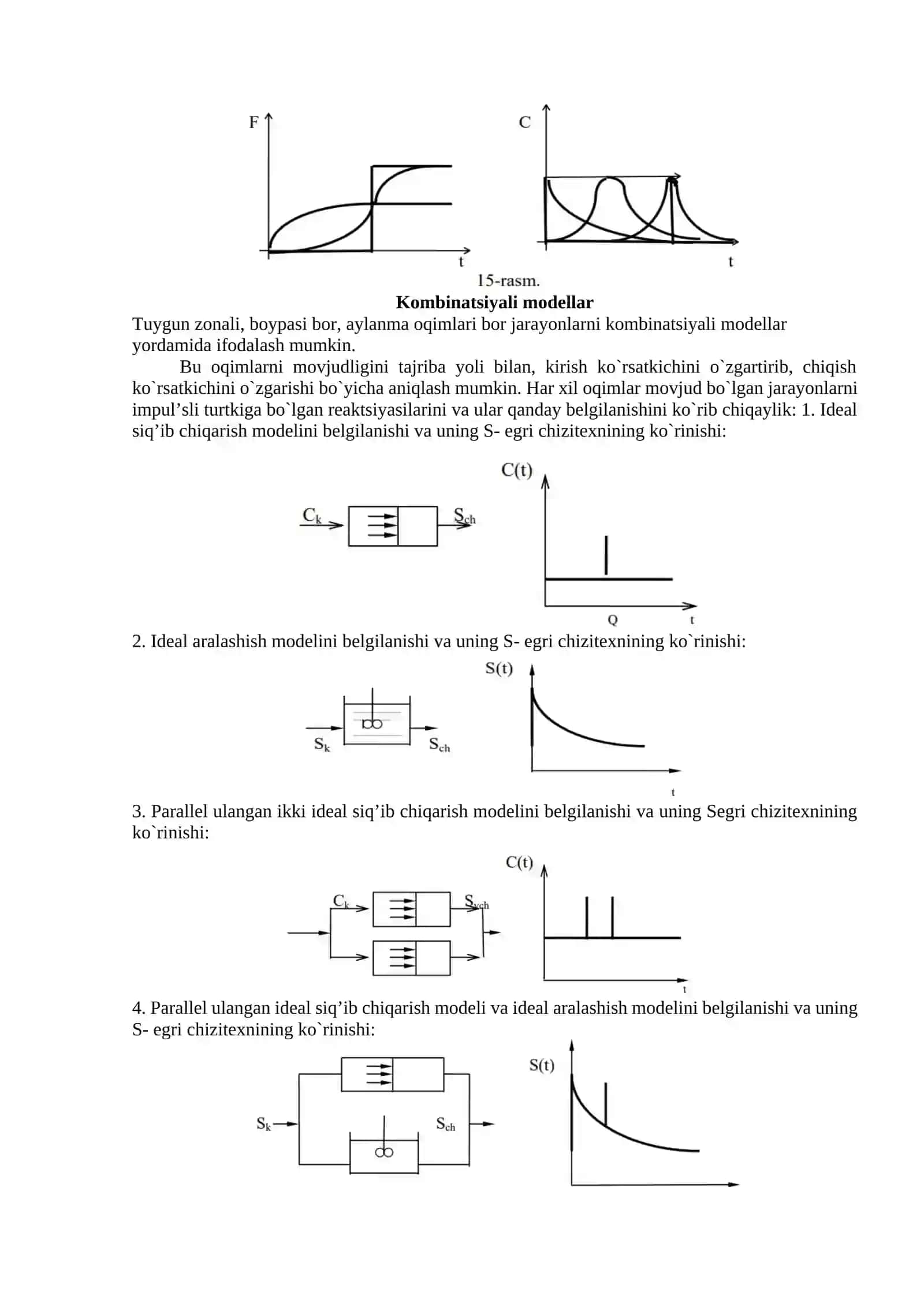 Qurilmadagi oqim strukturasining matematik tavsifi 3