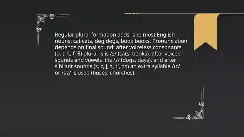 Plural form of nouns 3