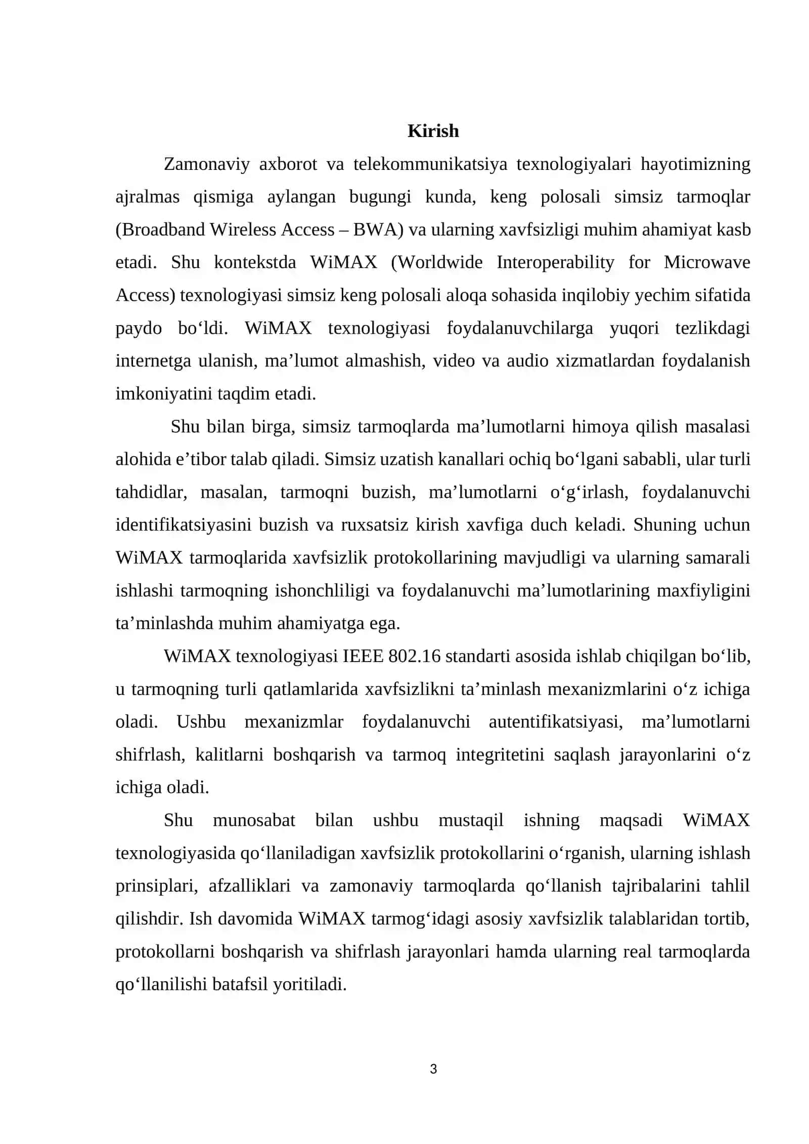 WiMAX texnologiyasida xavfsizlik protokollari 3