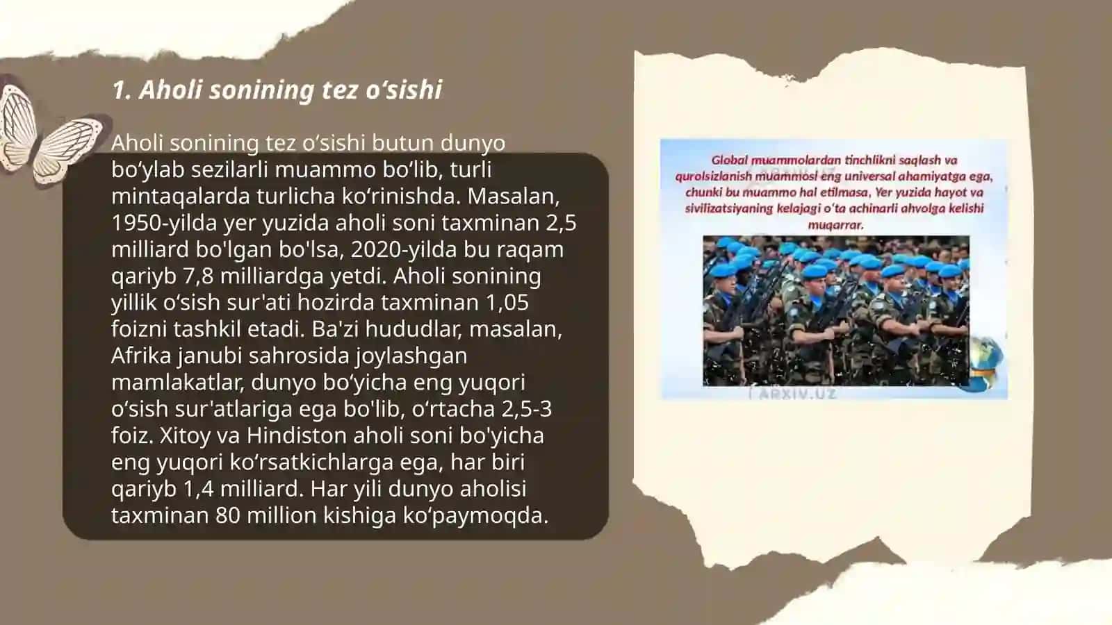 Global demografik muammolar va ularni xal etish yoʻllari 3