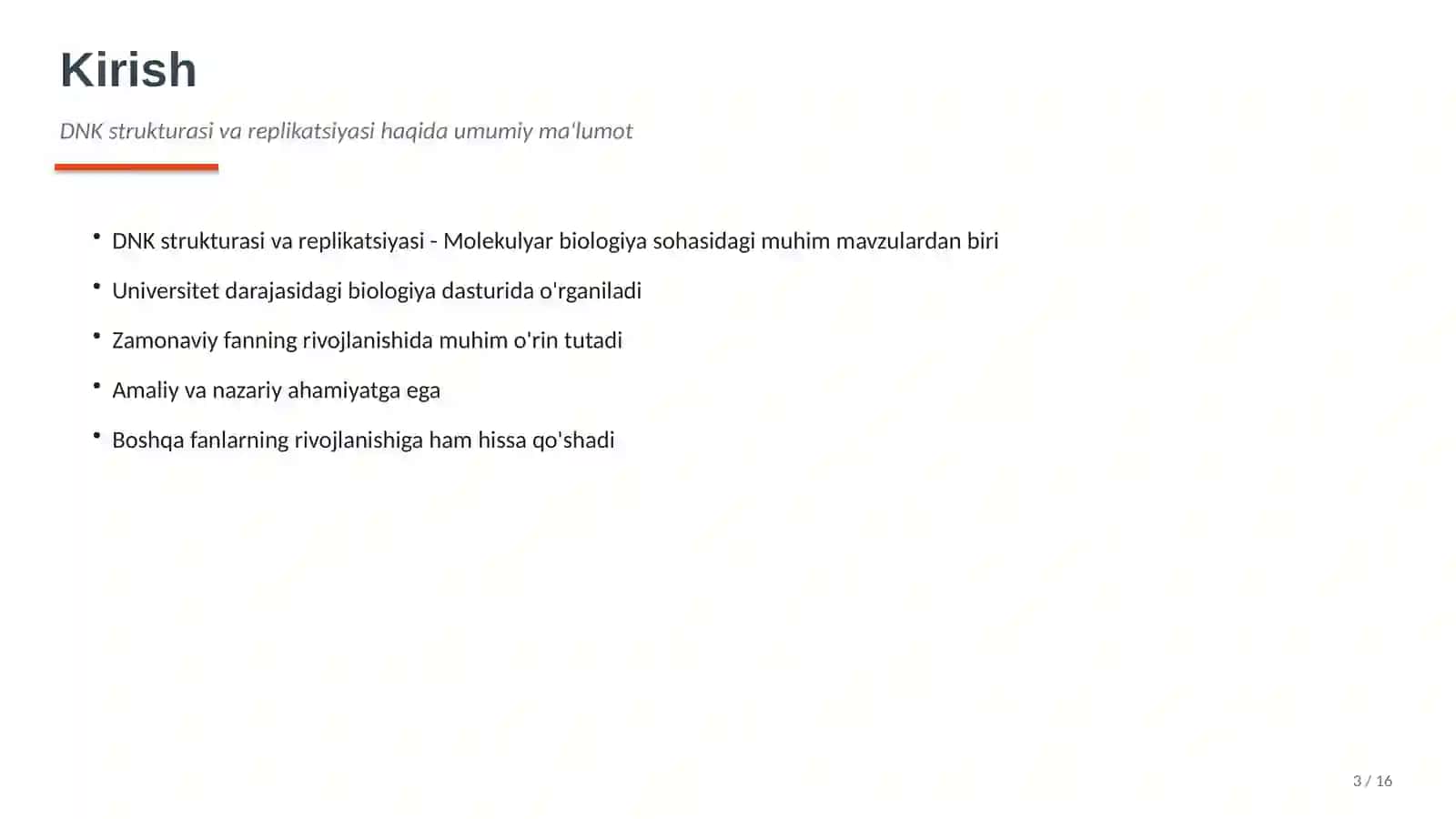 DNK strukturasi va replikatsiyasi 3