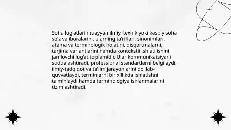 Soha lug'atlari 3
