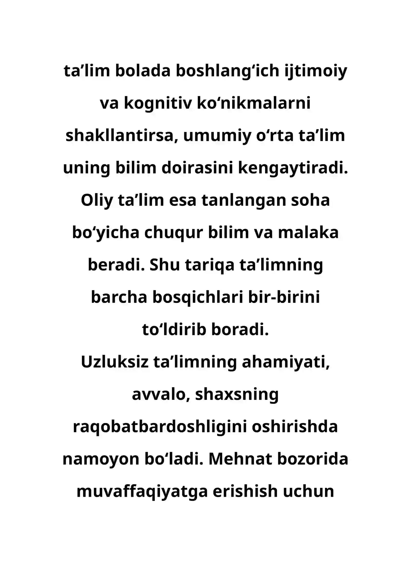 Ta'lim tizmida uzluksizlik 3