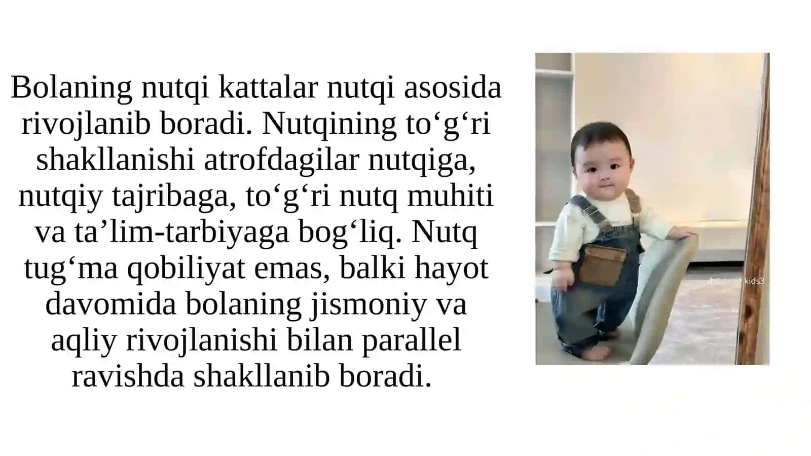 Bola nutqining rivojlanishi 3