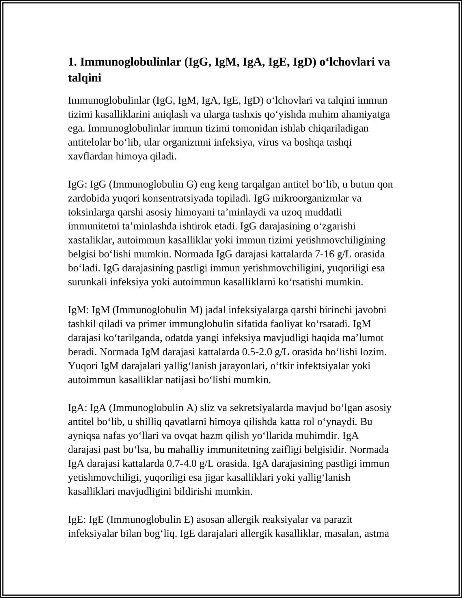 IMMUM TIZIMI KASALLIKLARINI KLINIK LABARATOR DIAGNOSTIKASI 3
