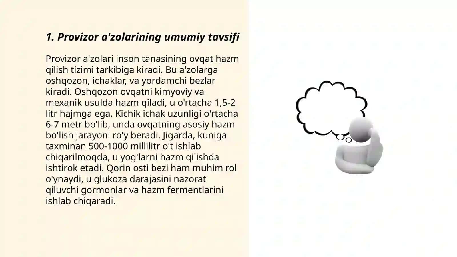 Provizor a'zolar tuzilishi va ahamiyati 3