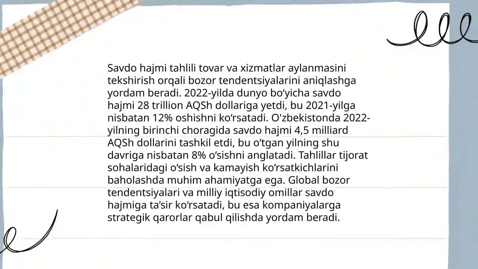 Savdo hajmi tahlili 3