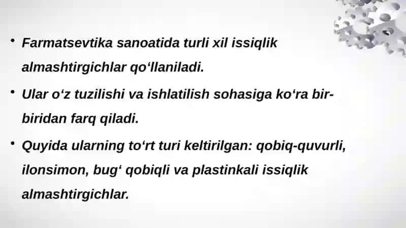 Issiqlik almashinish moslamalari 3