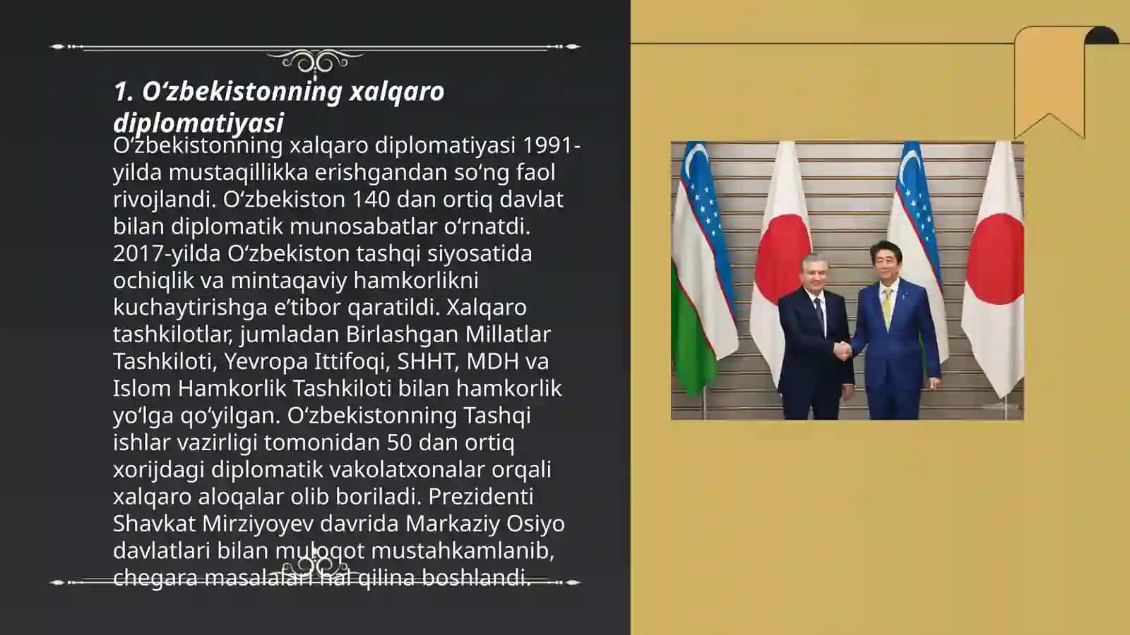 Oʻzbekiston va jahon hamjamiyati 3