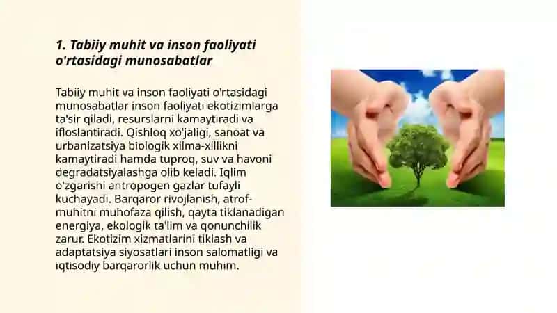 Tabiat inson va jamiyat ekologiyasi 3