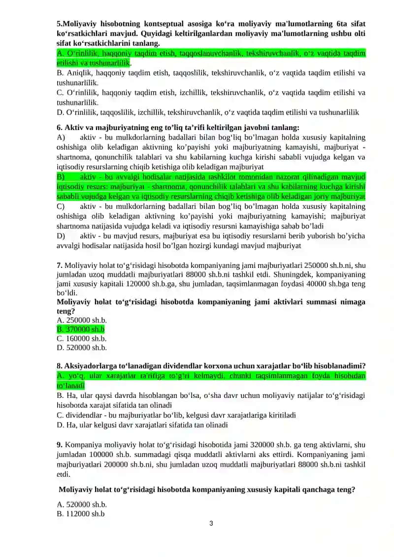 Moliyaviy hisobot xalqaro standardlari 3