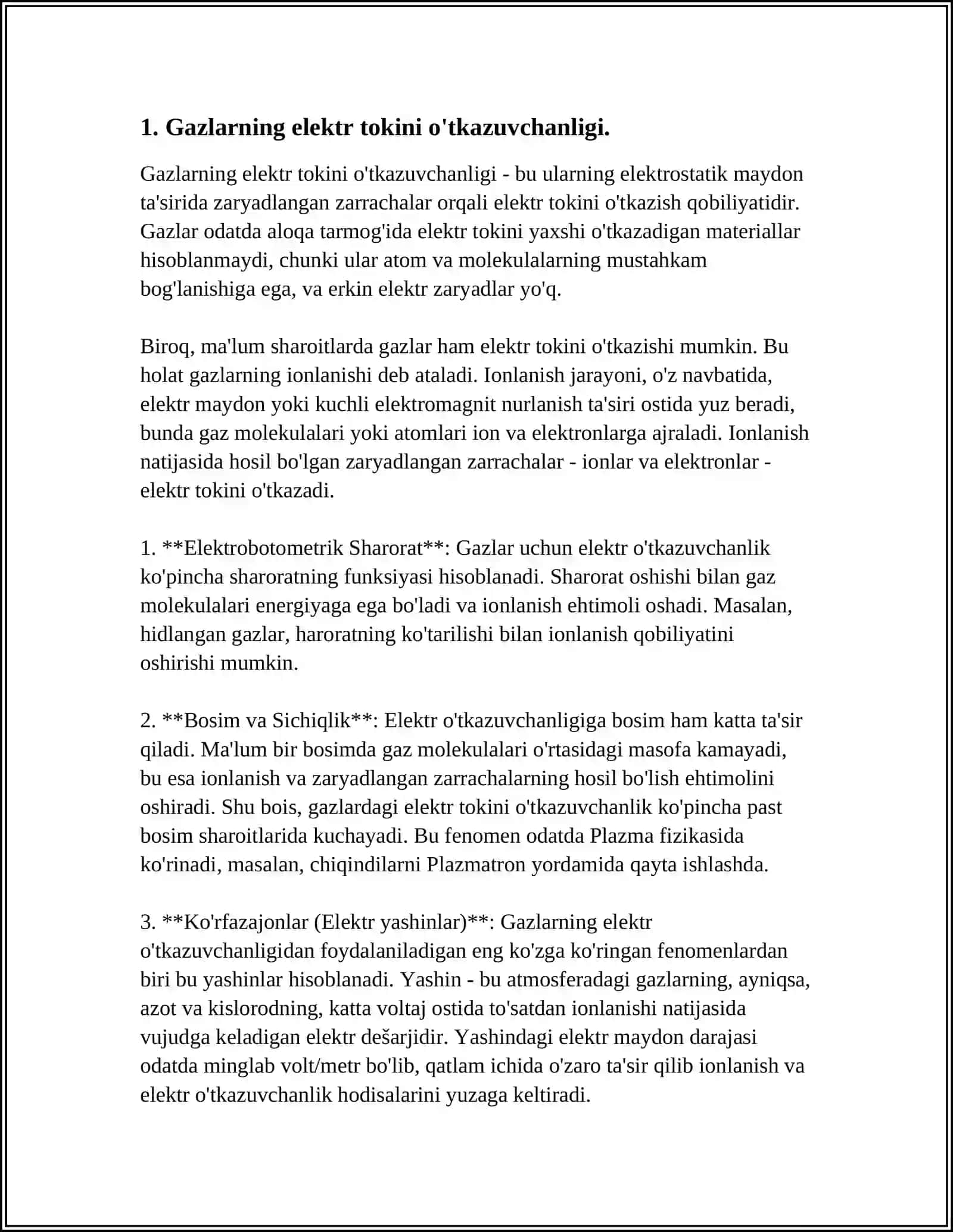 MUSTAQIL ISH: GAZLARDA ELEKTR TOKI 3