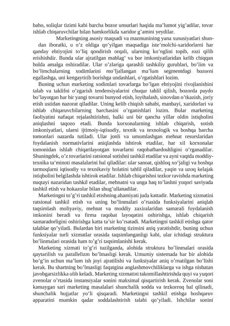 Marketingni tashkil etish tizimi 3
