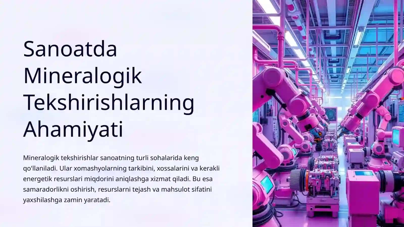Mineralogik tekshirishlarning sanoatdagi ahamiyati 3