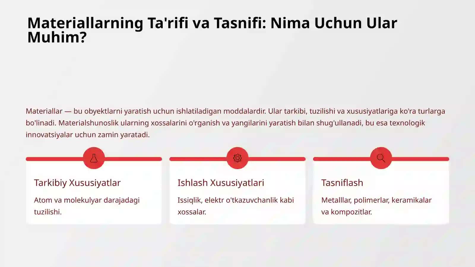 Materiallar Mohiyati va Ahamiyati 3