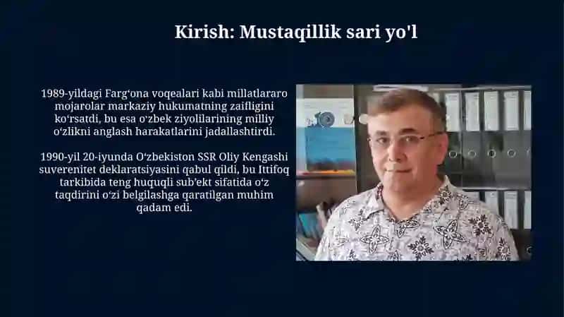 Mustaqil O'zbekiston Respublikasining tashkil va tarixiy ahamiyati 3