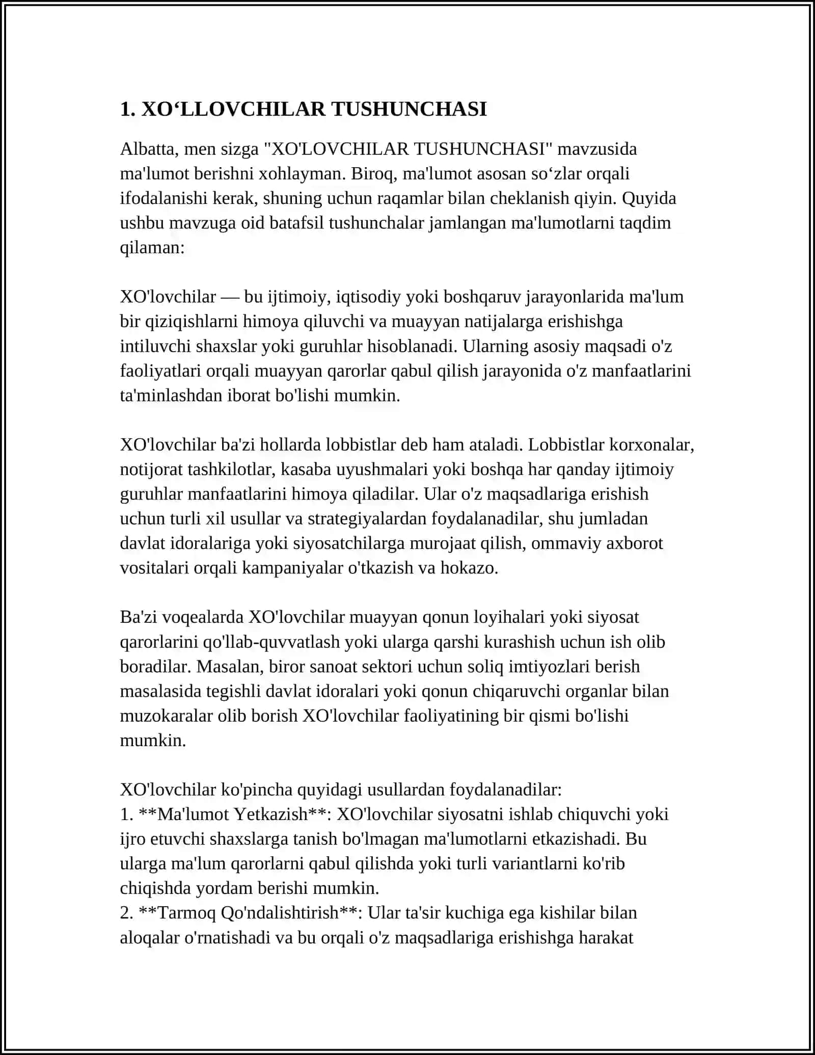 XO'LOVCHILAR TUSHUNCHASI 3