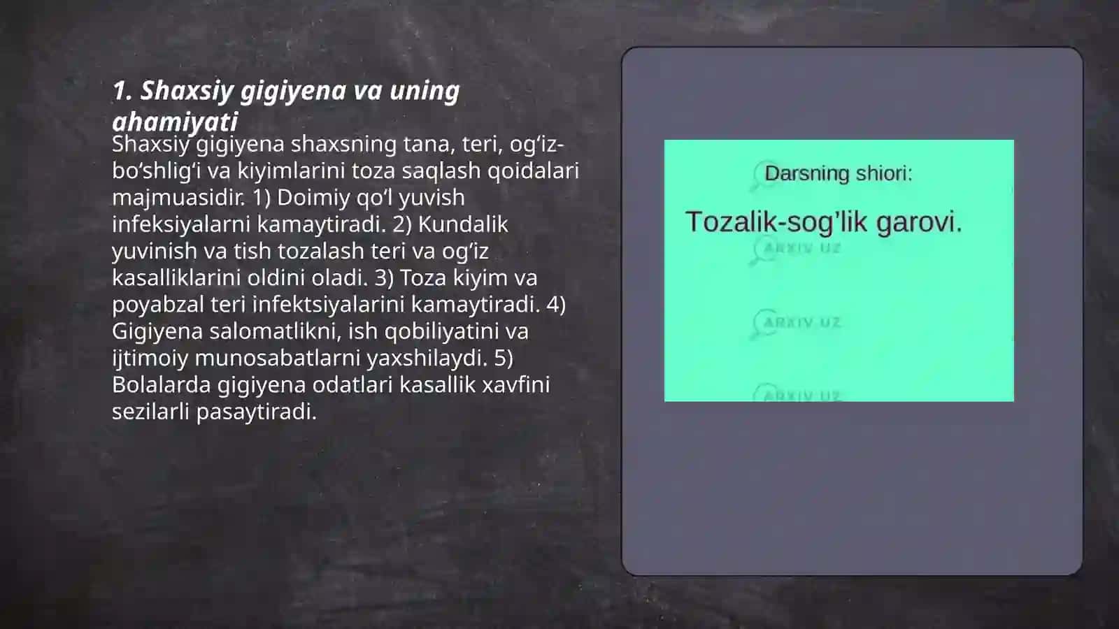 Shaxsiy gigiyena va uning ahamiyati 3