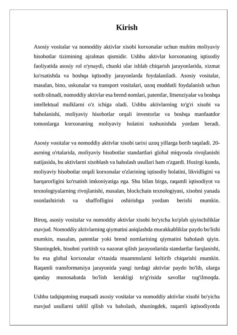 Asosiy vositalar va nomoddiy aktivlar xisobi 3