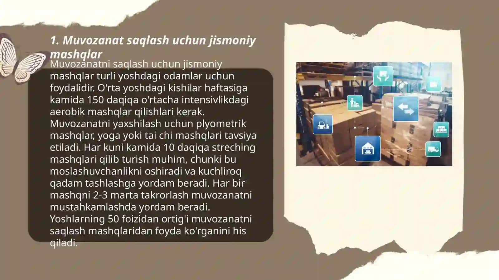 Muvozanat saqlash mashqlarini bajarish 3