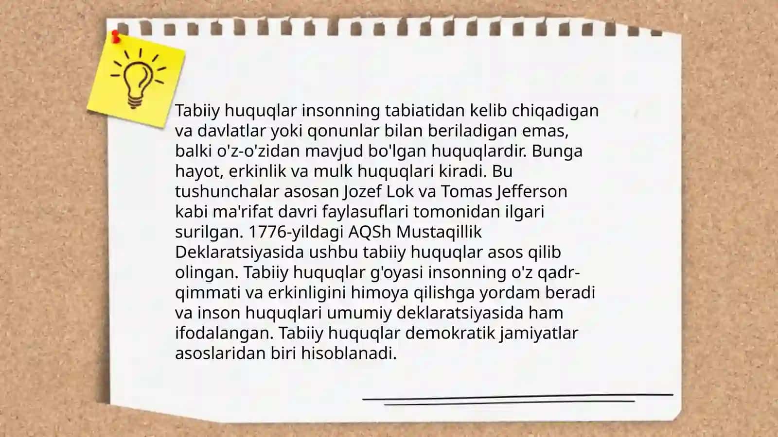 Tabiiy huquqlar 3