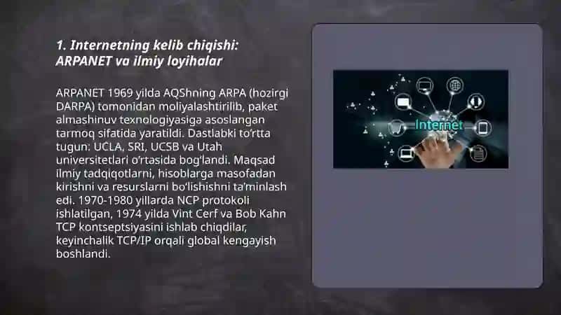 Internetning rivojlanish tarixi 3