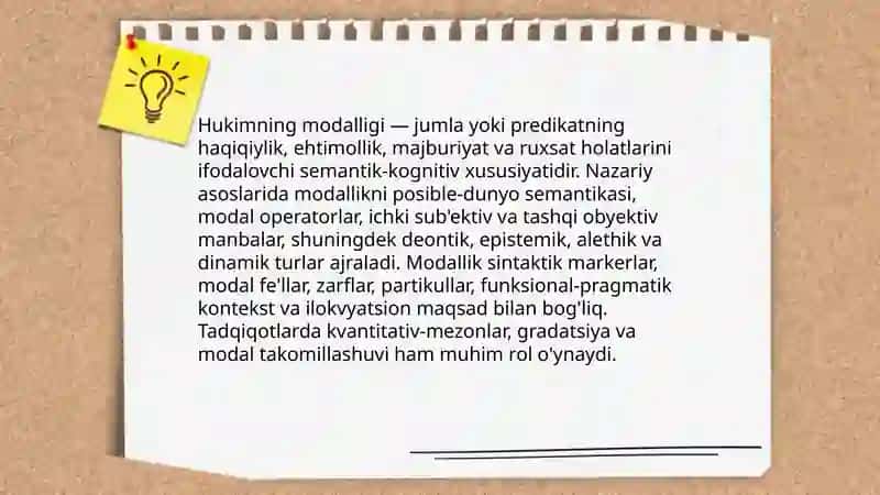 Hukimning modalligi va uning asosiy turlari 3