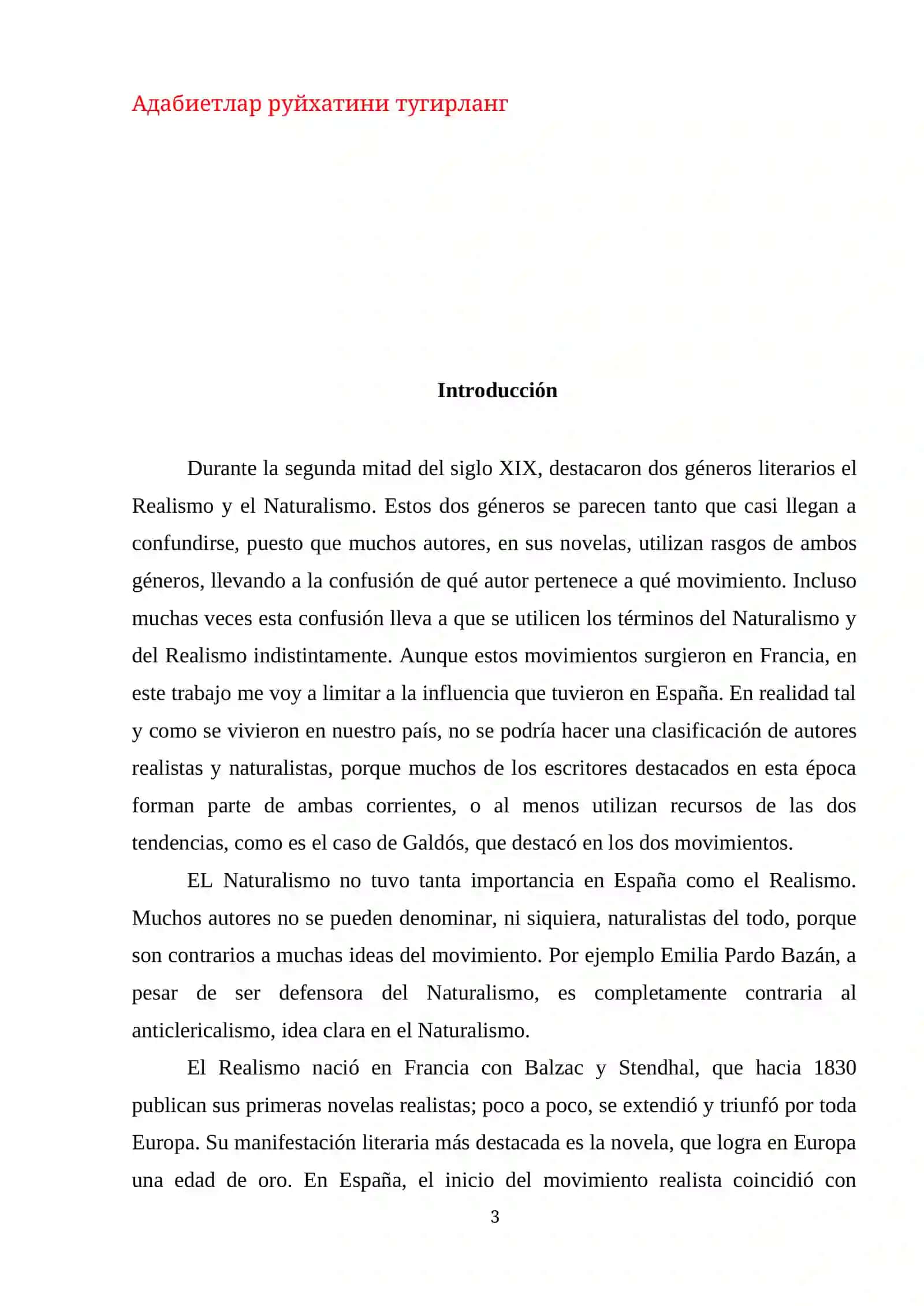 Realismo y Naturalismo 3