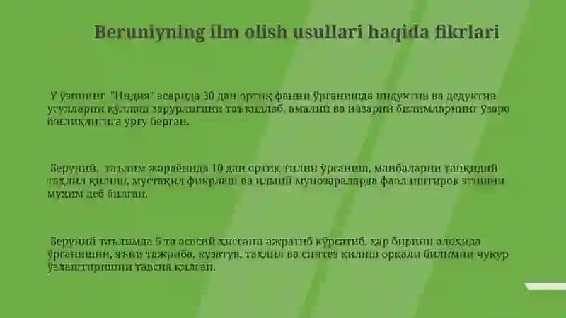 Abu Rayxon Beruniy Beruniyningpedagogikqarashlari 3