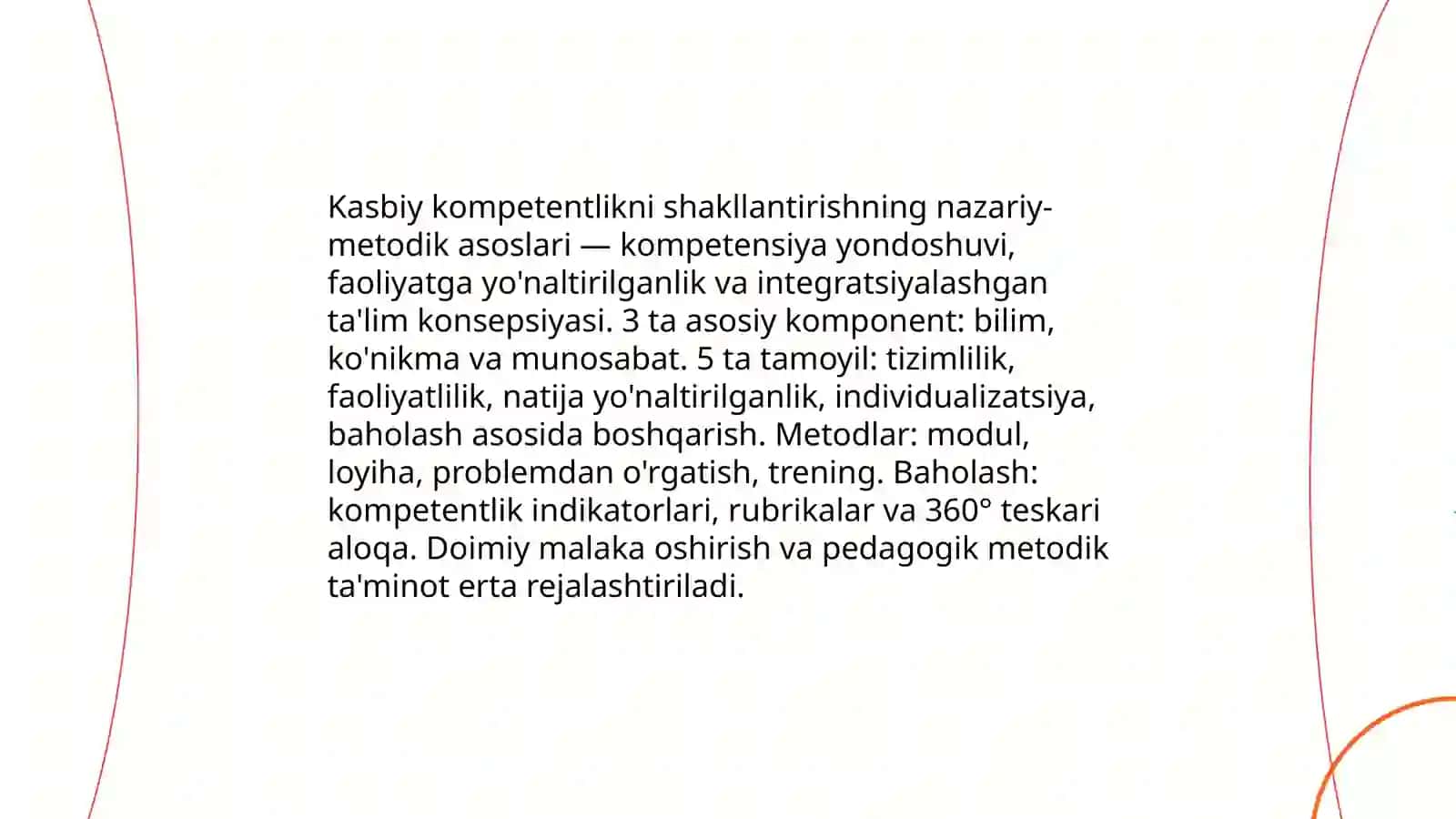 Kasbiy kompetentlikni shakllantrishning metodik ta'minoti 3