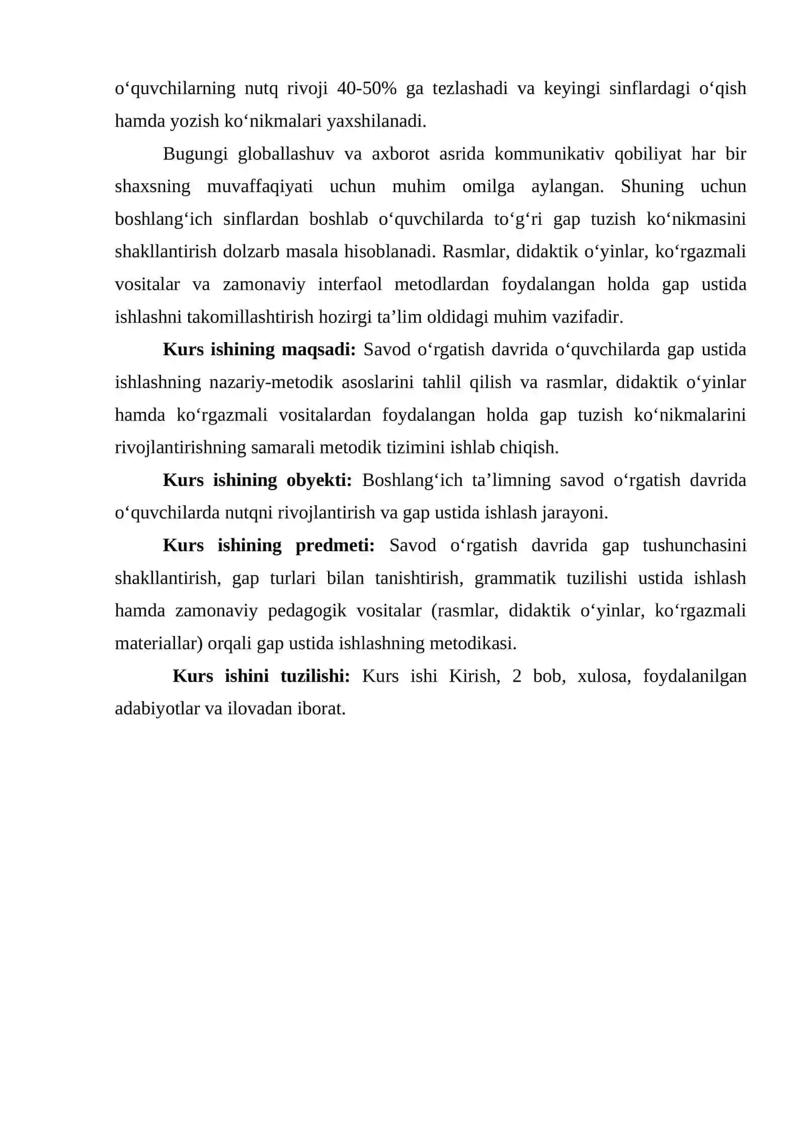 Savod oʻrgatish davrida gap ustida ishlash 3