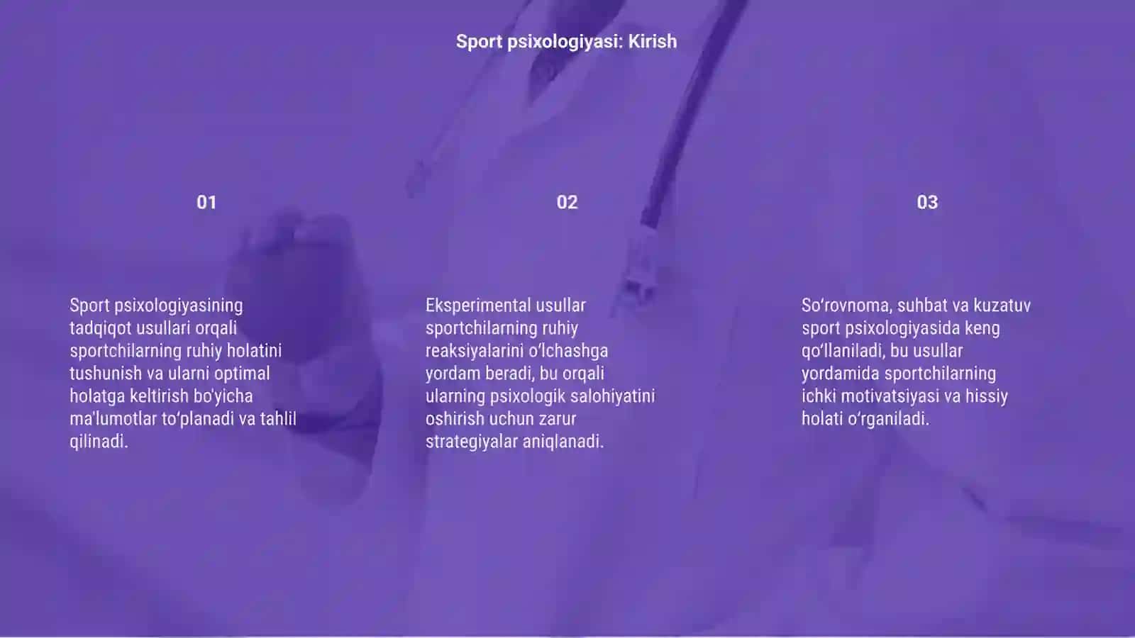 Sport psixologiyasining tadqiqot usullari 3
