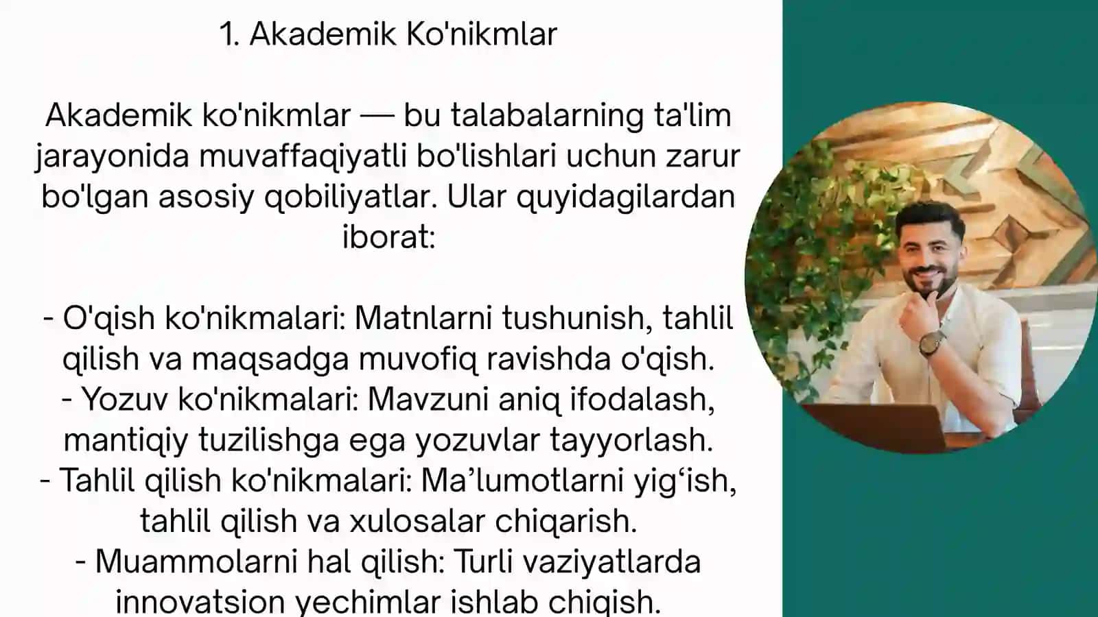 Akademik Ko'nikmalar va Kasbiy Kompetentlik faniga Kirish 3