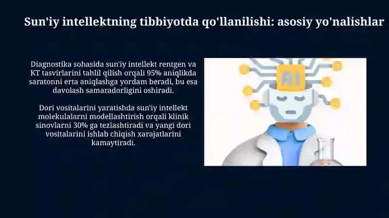 Sun'iy intellektning tibbiyot sohasidagi oʻrni 3