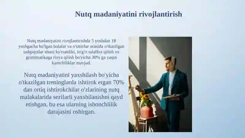 Nutq madaniyatini rivojlantirish 3