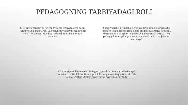 Pedagog Shaxsi Va Unga QoʻYiladigan Talablar 3