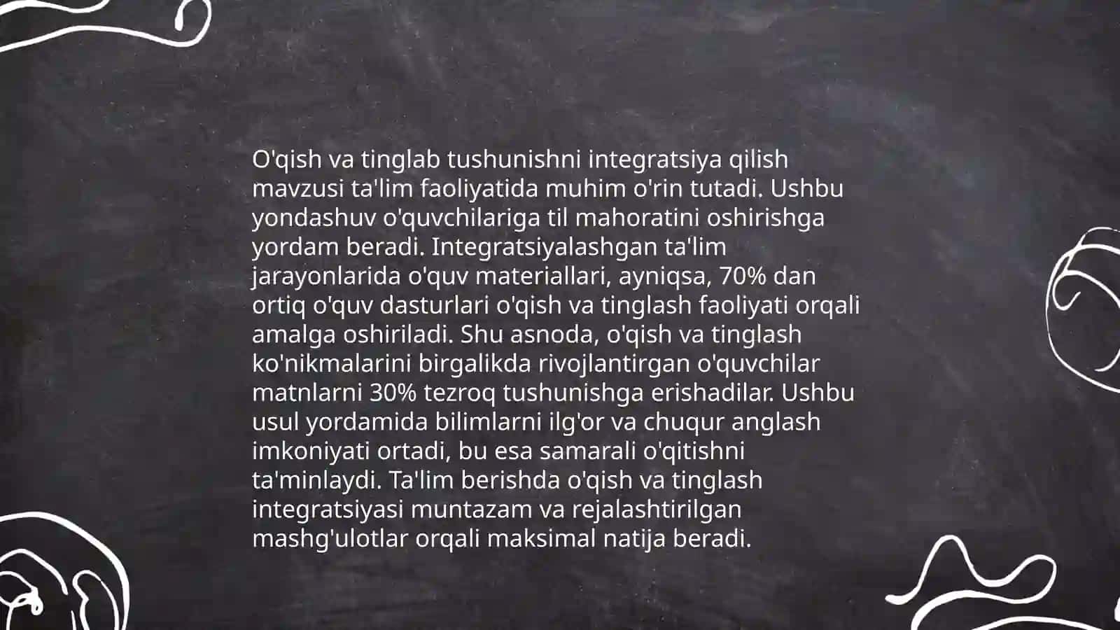 O'qish va tinglab tushunishni integratsiya qilish 3