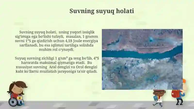 Suvning agregat holatlarini o'zgarishi 3