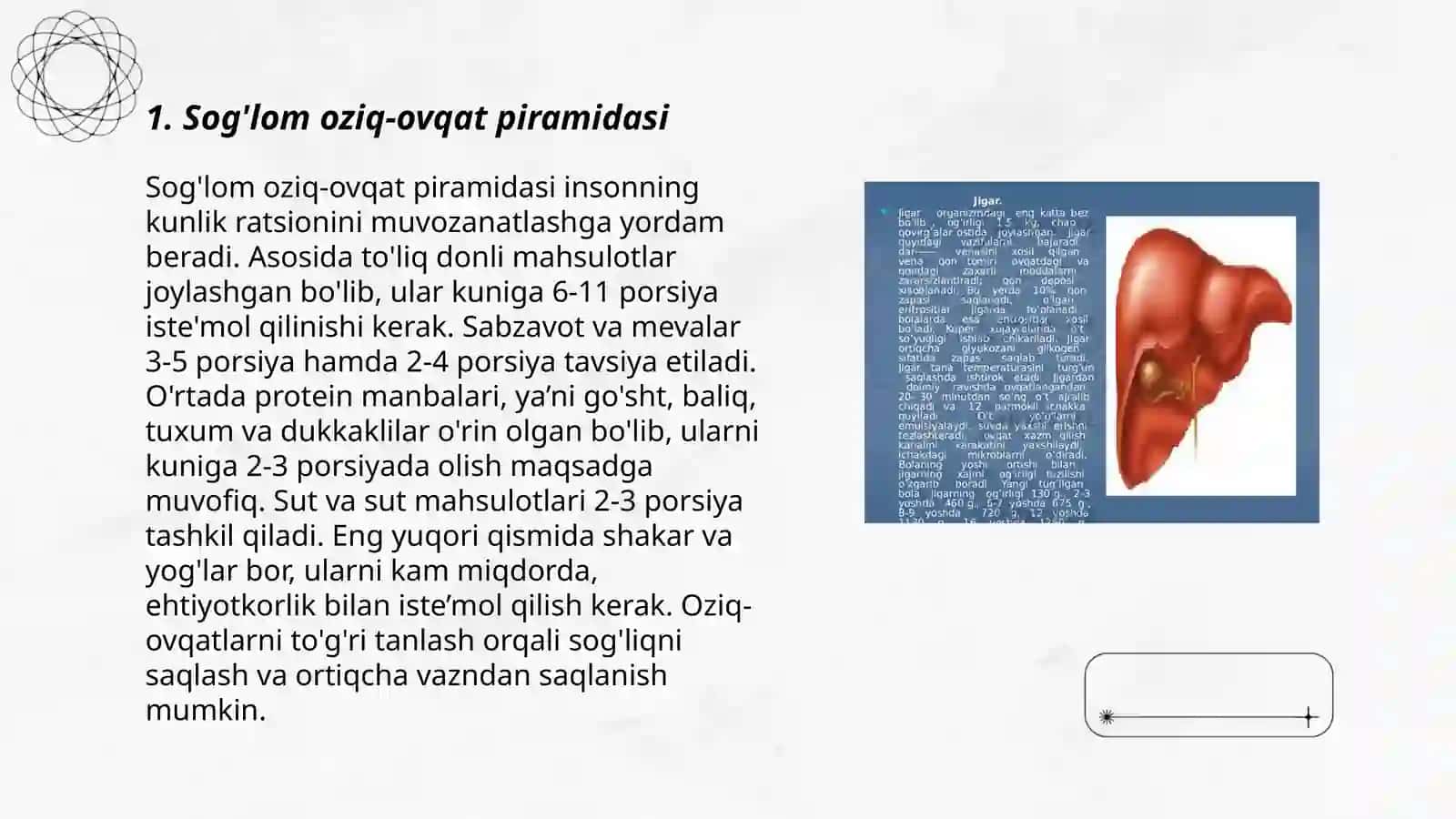 Sog'lom oziq-ovqat piramidasi 3